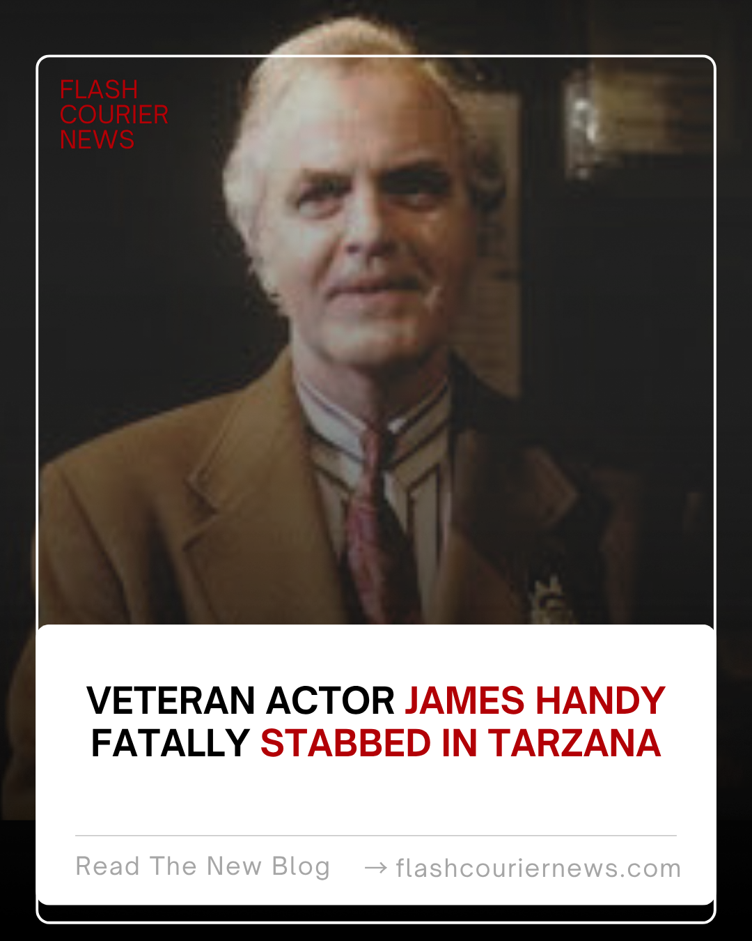 A memorial display honoring the legendary James Handy Hollywood legacy featuring vintage film reels, flowers, and candles.